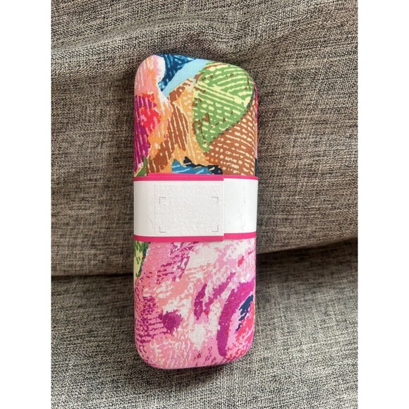 Vera Bradley Glasses Case In Superblooms Clamshell Hard Case New - Picture 3 of 6